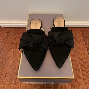 Louise et Cie Black Suede Mule, Size 6